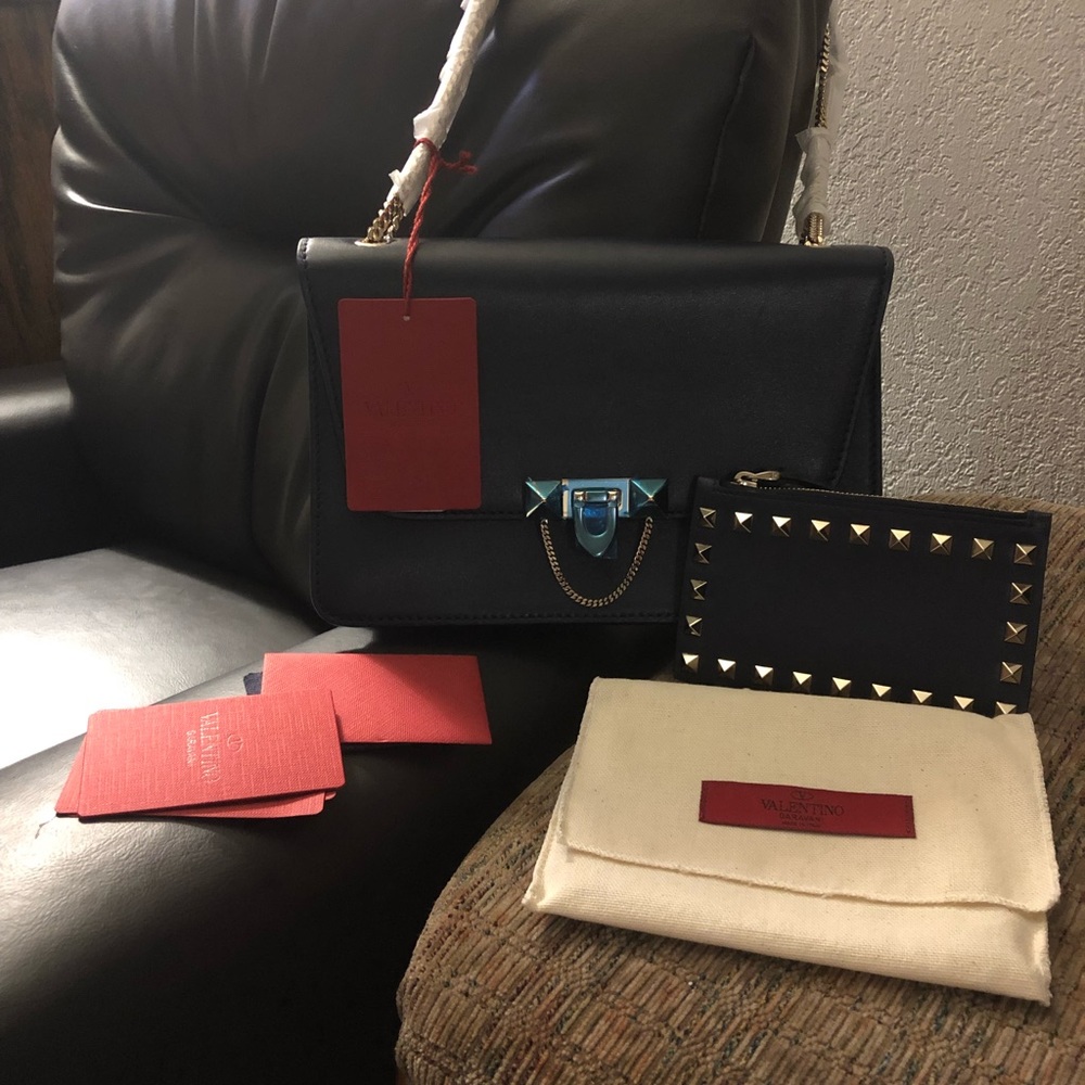 Valentino Garavani cross body rock stud purse